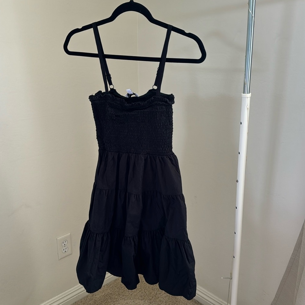 Smocked mini dress